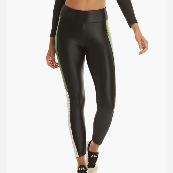 KORAL LEGGING SERENDIPITY HIGH RISE INFINITY LEGGING - BLACK/LEAF GREEN/WHITE - Picture 3 of 3